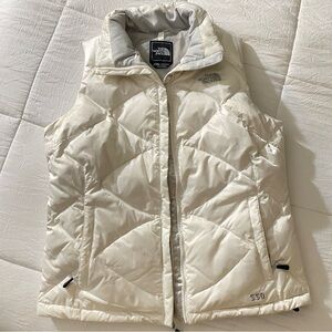 The North Face White Puffer Vest